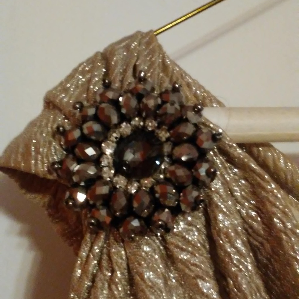 Soft Gold Shiny cocktail/party dress